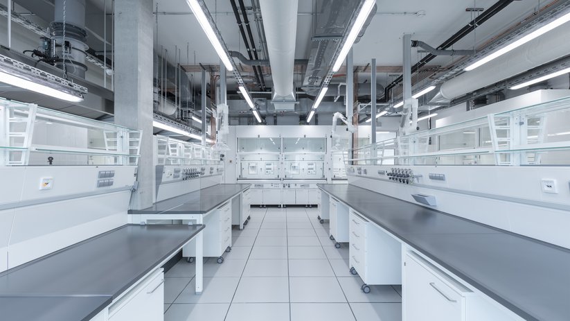 Work area in the laboratory