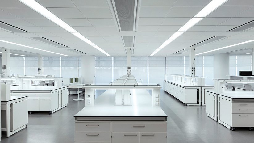 Media table tops and media columns