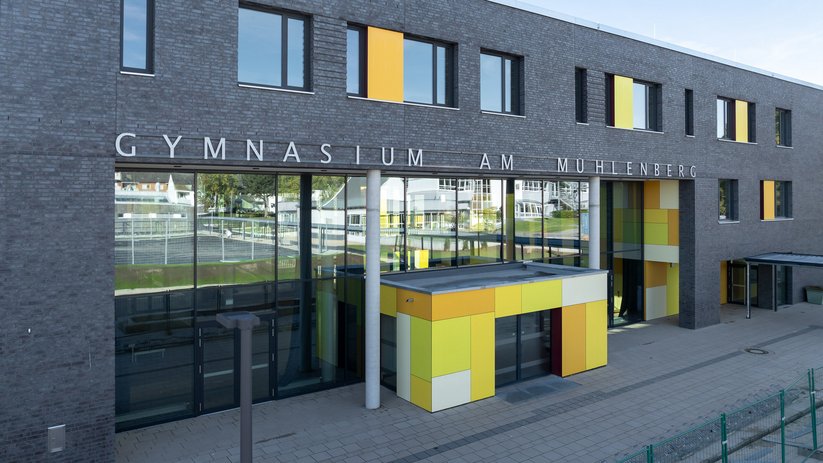 Main entrance of the school