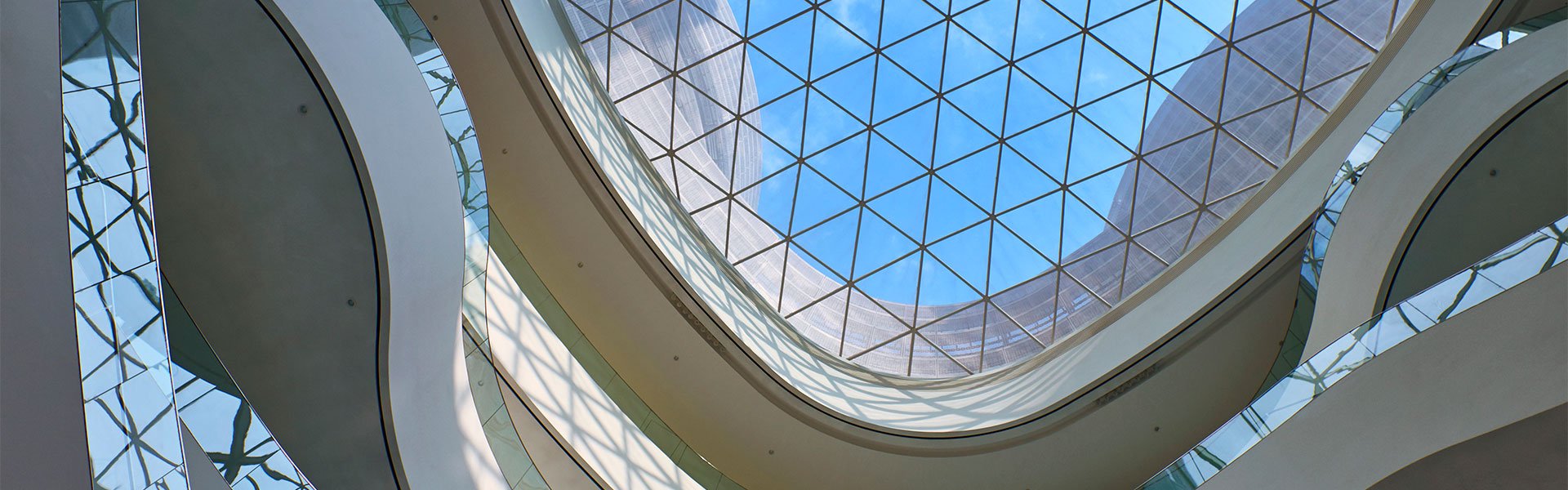 Building interior view CJ Blossom Park (South Korea)