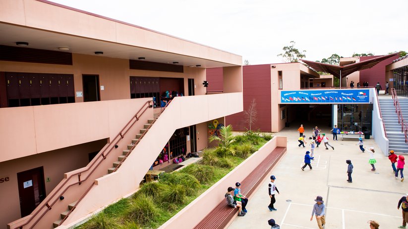 Inner courtyard of the German International School Sydney