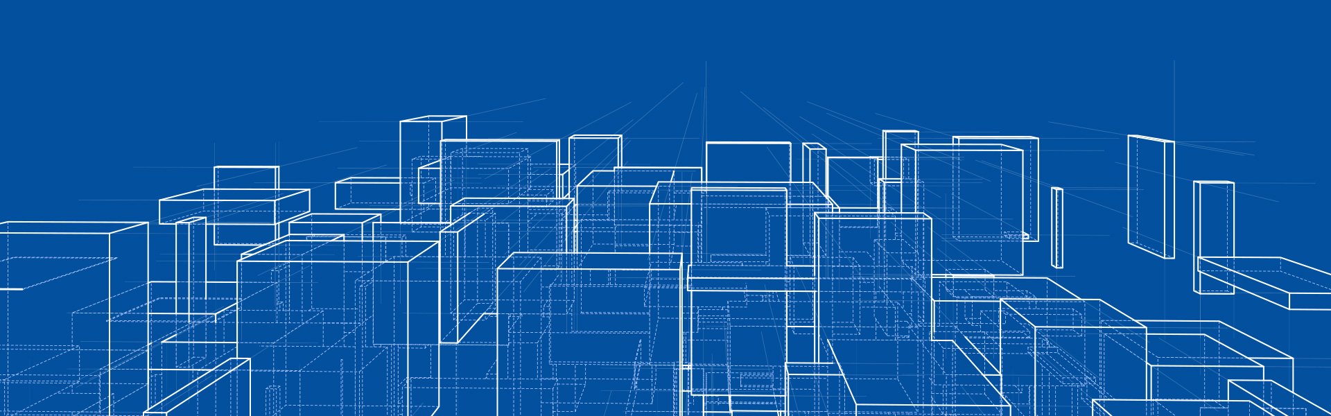 Abstract representation - cuboids arranged in perspective