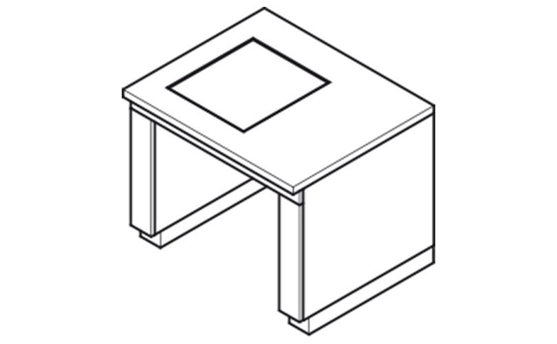 Balance table for precise measurements on lab benches