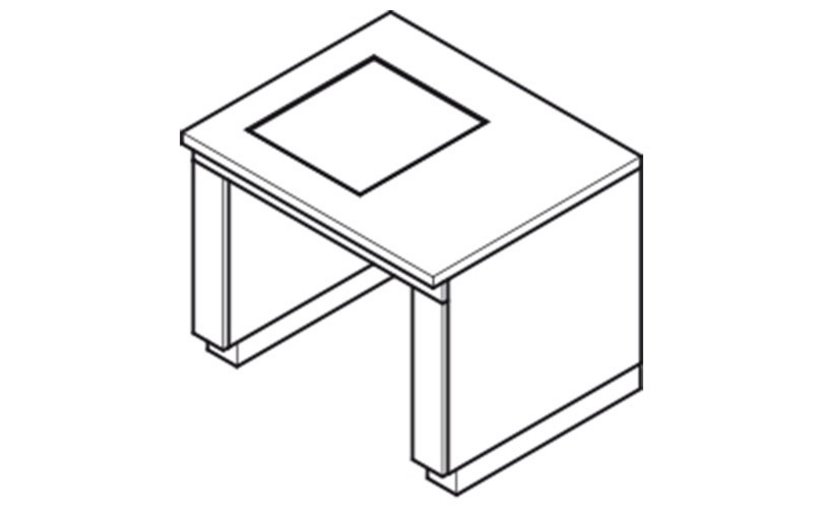 Balance table for precise measurements on lab benches