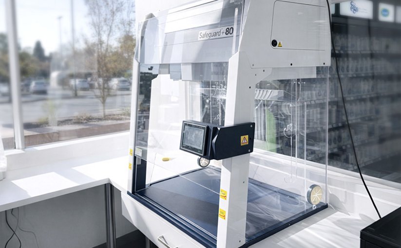 SafeGuard+™ with glass sash and integrated touchscreen control panel
