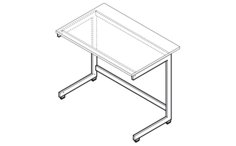 C-frame of a lab bench