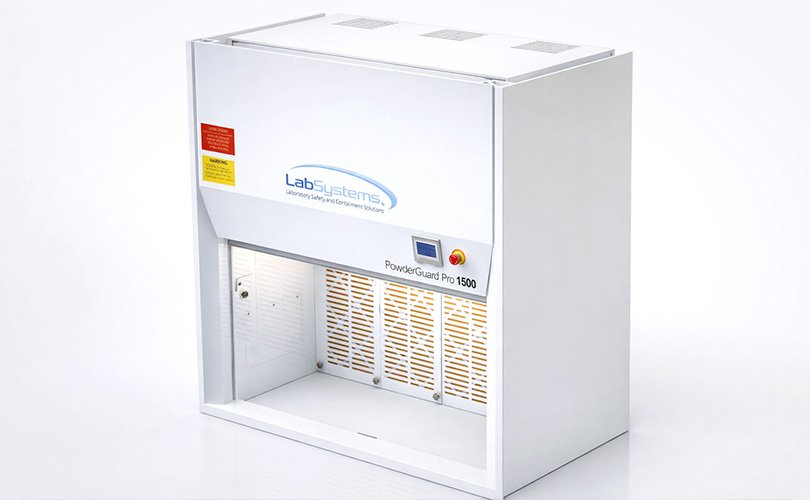 PowderGuard™ Laboratory fume cupboard for safe handling of powders and particulates