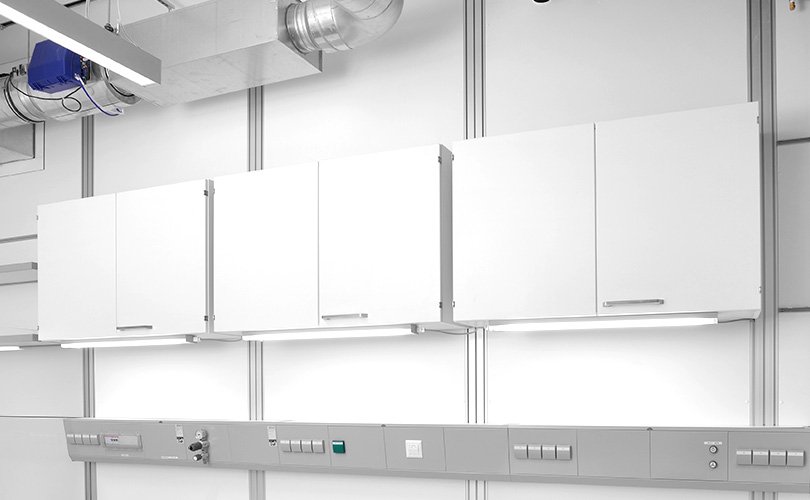 Wall lab storage units