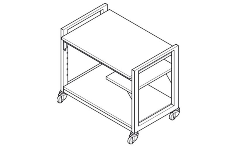 Heavy-duty mobile lab bench