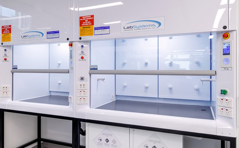 Two LabSystems labatory fume cupboards