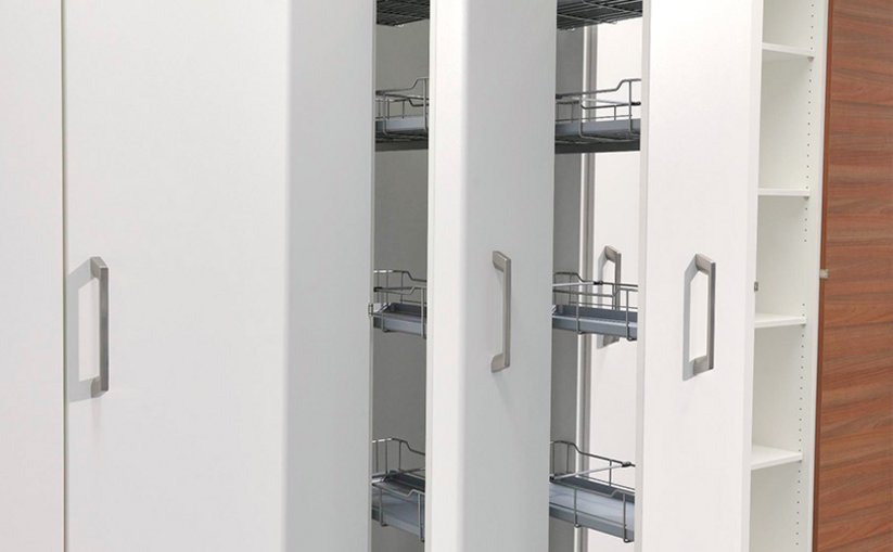Pull-out laboratory cabinets